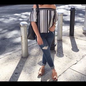 Stripped shoulder off top